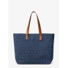 FF Jacquard tote bag with denim effect