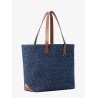 FF Jacquard tote bag with denim effect