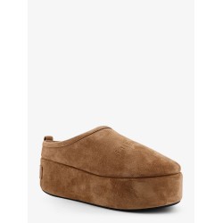 Alaska Soft suede mule with plateau