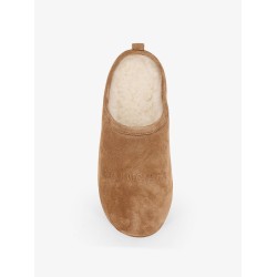 Alaska Soft suede mule with plateau
