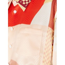 Patchwork silk shirt