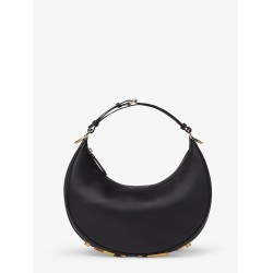 Fendigraphy Small leather hobo bag