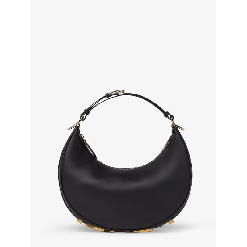 Fendigraphy Small leather hobo bag