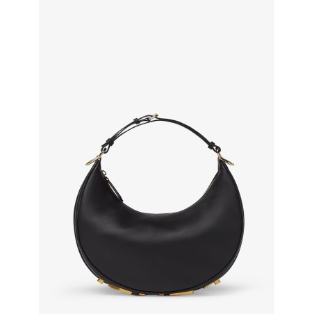 Fendigraphy Small leather hobo bag