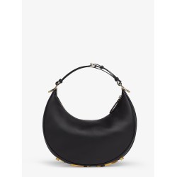 Fendigraphy Small leather hobo bag