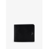 FF jacquard fabric and leather bifold wallet