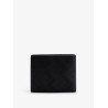 FF jacquard fabric and leather bifold wallet