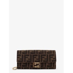 Continental With Chain Baguette FF jacquard fabric shoulder bag