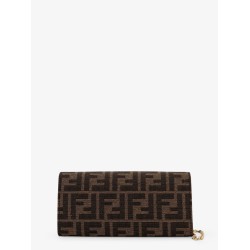 Continental With Chain Baguette FF jacquard fabric shoulder bag