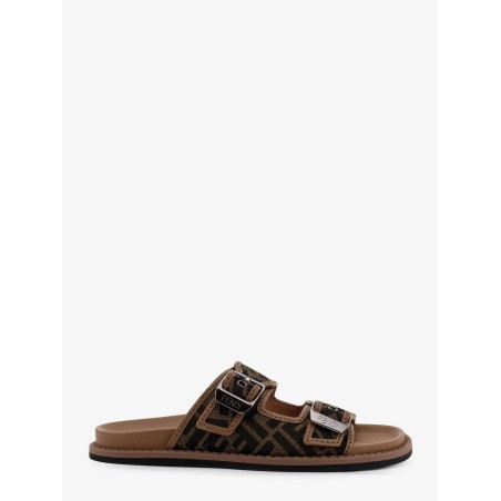 Feel jacquard FF fabric sandals