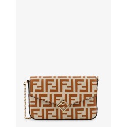 Wallet On Chain FF Diamonds leather shoulder bag
