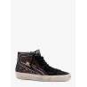Slide Classic suede high-top sneakers with glitter inserts