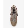 Mid Star Classic high-top suede sneakers with glitter inserts