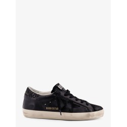 Super-star Classic with List low-top sneakers with suede inserts and glittered detail