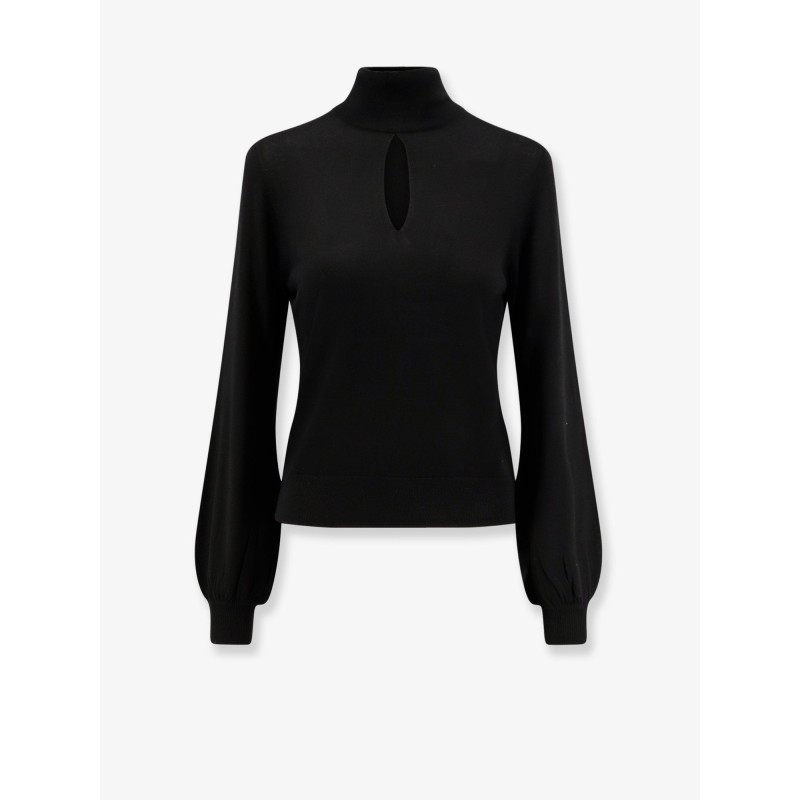 Virgin wool turtleneck sweater