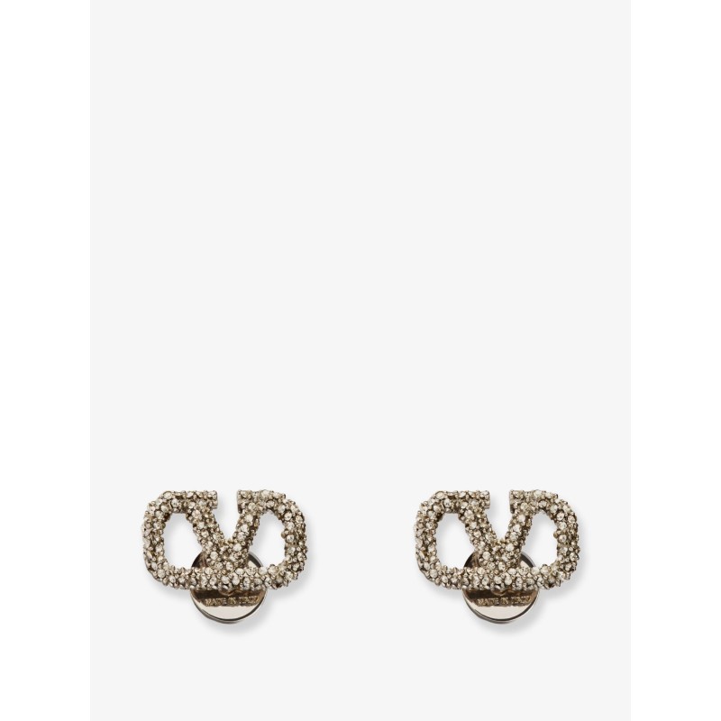 Vlogo Signature earrings with rhinestones