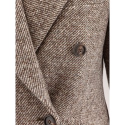 Virgin wool and silk coat