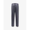 Virgin wool trousers with drawstring