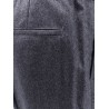 Virgin wool trousers with drawstring