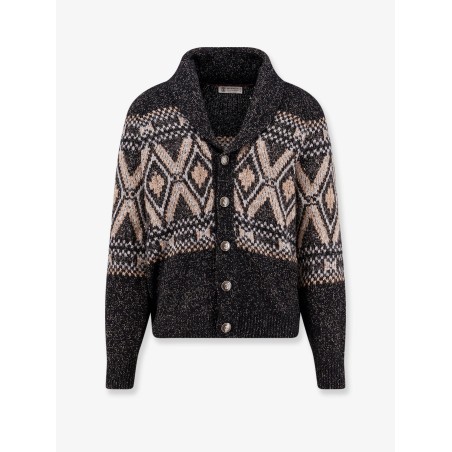 Wool, silk and cashmere cardigan