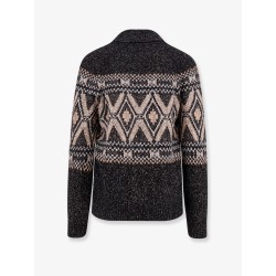 Wool, silk and cashmere cardigan