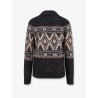 Wool, silk and cashmere cardigan