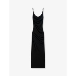 Stretch fabric long dress