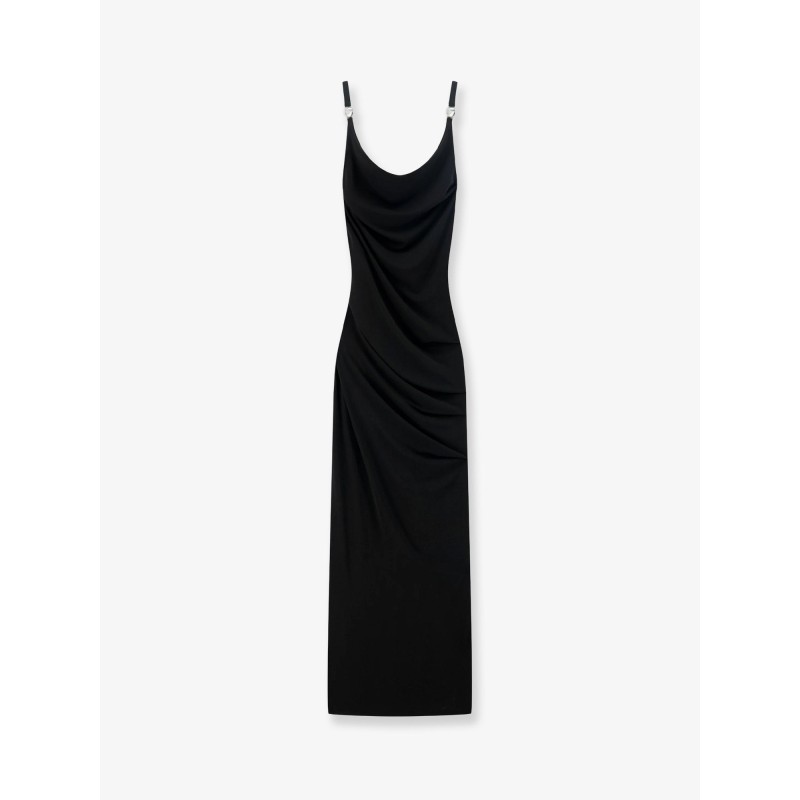 Stretch fabric long dress