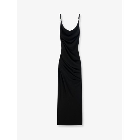 Stretch fabric long dress