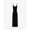 Stretch fabric long dress
