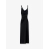 Stretch fabric long dress