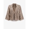Wool and cashmere cardigan with sequins