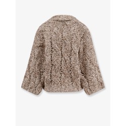 Wool and cashmere cardigan with sequins