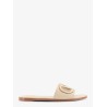Vlogo cut-out leather slides