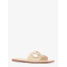 Vlogo cut-out leather slides