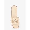 Vlogo cut-out leather slides