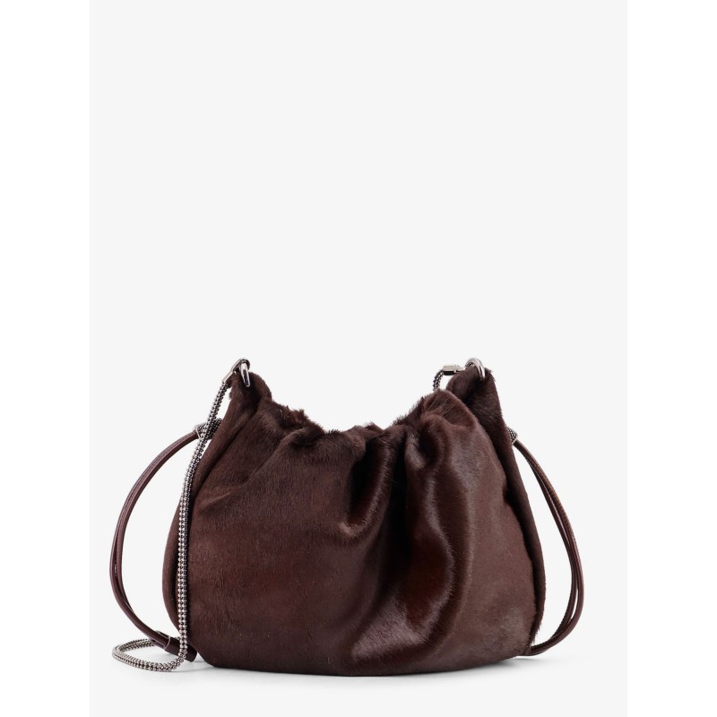 Bucket Mellow Mini pony skin shoulder bag