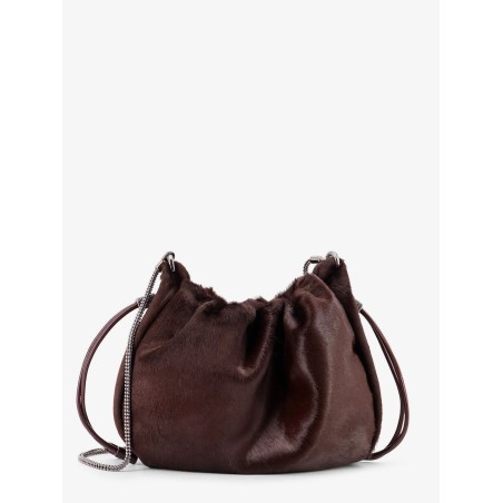 Bucket Mellow Mini pony skin shoulder bag