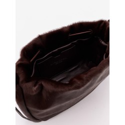 Bucket Mellow Mini pony skin shoulder bag