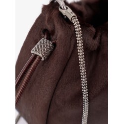Bucket Mellow Mini pony skin shoulder bag