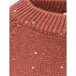 Cashmere and silk sweater with sequins