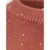 Cashmere and silk sweater with sequins