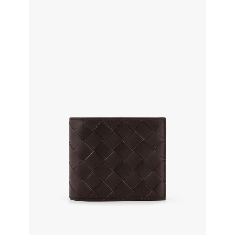 Leather wallet with Intrecciato motif