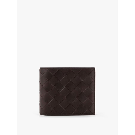 Leather wallet with Intrecciato motif