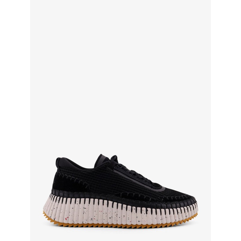 Nama low-top mesh sneakers with suede inserts