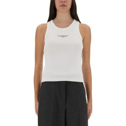 SLIM TANK TOP WITH LOGO PRINT