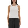 SLIM TANK TOP WITH LOGO PRINT