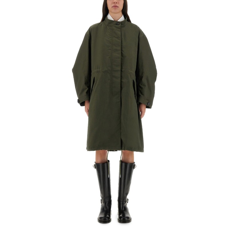 OVERSIZED PARKA WITH LOGO PRINT