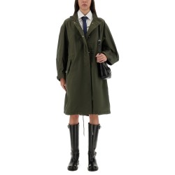 OVERSIZED PARKA WITH LOGO PRINT