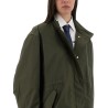 OVERSIZED PARKA WITH LOGO PRINT